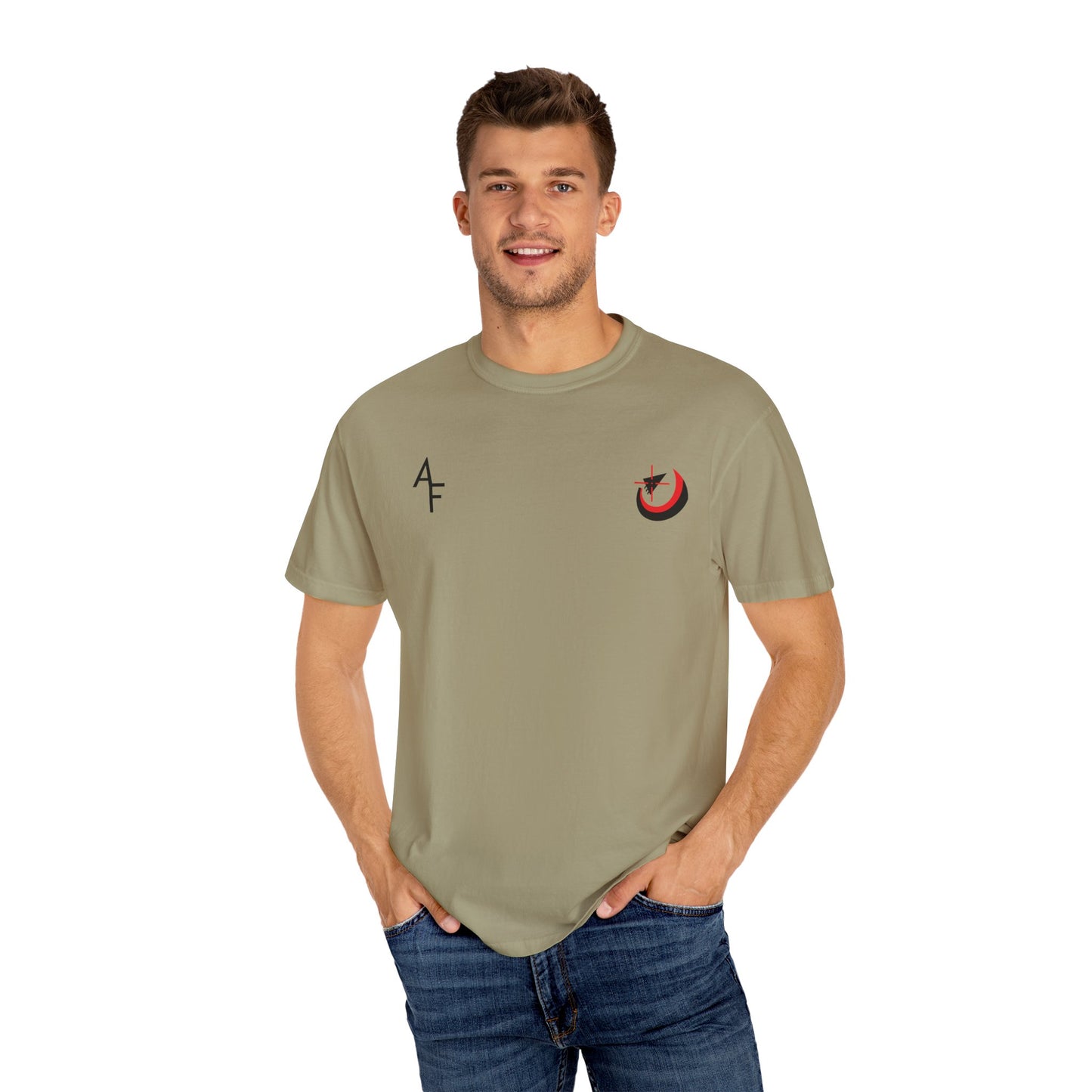 Unisex Garment-Dyed T-Shirt - Vintage Military Style with Callsign 'Ambush'